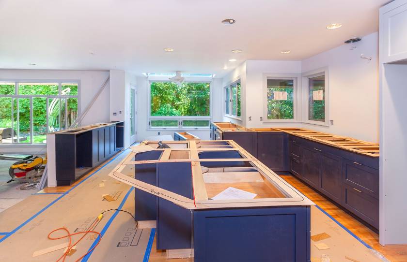 kitchen counter installation